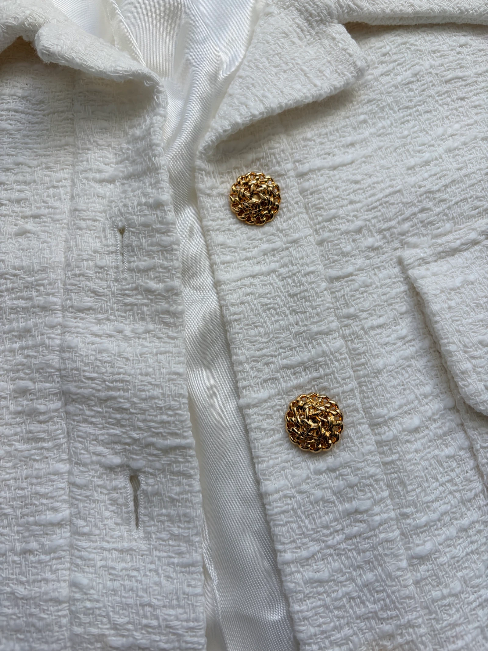 Zara vest in witte tweed – chique en tijdloos – photo 6